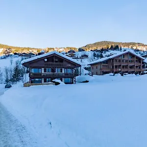 With Terrace At The Foot Of The Slopes , La Clusaz France